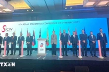 Lors de la cérémonie de création de l'équipe régionale d'intervention d'urgence informatique de l'ASEAN. Photo : VNA