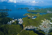 La beauté de l'île de Cát Bà vue d'en haut.