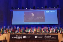 Session plénière de la 42e Conférence générale de l'UNESCO le 20 novembre 2023 au Siège de l'UNESCO à Paris, en France. Photo : kemlu.go.id