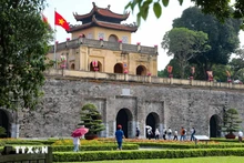 Le Cité impérial de Thang Long, à Hanoï. Photo : VNA.