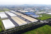 Le parc industriel Vietnam — Singapour (VSIP) dans la province de Bac Ninh (au Nord), vue d'en haut. Photo: VNA.