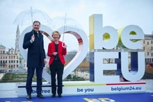 De Croo et Von Der Leyen lancent la présidence belge de l'UE. Photo : Les Spécialistes.