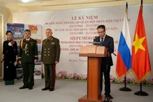 L’ambassadeur vietnamien en Russie, Dang Minh Khoi, prend la parole lors de l'événement à Moscou. Photo: VNA.