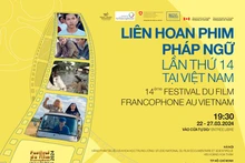 L'affiche du 14e festival du film francophone au Vietnam. Photo : BTC.