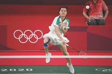 Thùy Linh aux JO de Tokyo 2020. Photo : CTV/CVN.