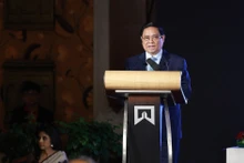 Le Premier ministre Pham Minh Chinh lors du Forum d’affaires Vietnam-Inde. Photo : VNA.