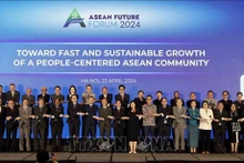 Les délégués du Forum sur l’avenir de l'ASEAN 2024. Photo : VNA