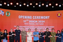 Ouverture de la 27e réunion des directeurs généraux des départements d'immigration de l’ASEAN à Khanh Hoa. Photo : VNA.