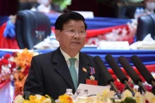 Le secrétaire général du PPRL et président du Laos Thongloun Sisoulith. Photo : VNA.