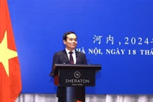 Le Vice-Premier ministre vietnamien Trân Luu Quang, lors de la cérémonie de célébration du 74e anniversaire des relations diplomatiques Vietnam - Chine, le 18 janvier à Hanoi. Photo : VNA.