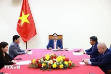 Le Premier ministre Pham Minh Chinh s’entretient avec son homologue thaïlandaise Paetongtarn Shinawatra. Photo : VNA.