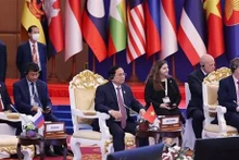 Le Premier ministre Pham Minh Chinh au Dialogue. Photo : VNA.