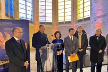 Un espace dédié à la Citadelle impériale de Thang Long inaugurés à Provins. Photo : VOV.