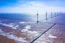 La centrale éolienne Dông Hai. Photo : VNA.