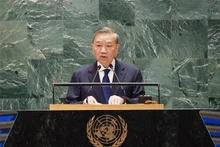 Le dirigeant vietnamien Tô Lâm prend la parole au Sommet de l'avenir de l'ONU. Photo : VNA.
