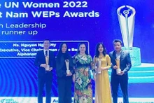 Lors de la cérémonie de remise des prix. Photo : thoidai.com.vn