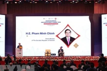  Le Premier ministre vietnamien, Pham Minh Chinh, au Sommet des affaires et de l'investissement de l'ASEAN 2022. Photo : VNA.