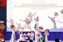 Un numéro de danse interprété par des artistes vietnamiens. Photo : VNA.