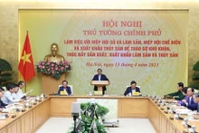 Le Premier ministre vietnamien, Pham Minh Chinh, lors de la conférence. Photo: VNA.
