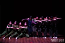 Un numéro artistique lors du concours « Mélodies de la jeunesse » en 2023. Photo: NDEL