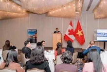 Panorama d'un séminaire de promotion de l'investissement organisé par l'ambassade du Vietnam au Canada. Photo : Vietnamplus.