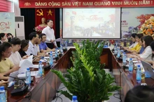 La vue générale de la conférence de presse présentant le programme du 2e Festival d'Automne de Hanoi 2024. Photo: hanoimoi.vn