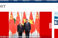 Des images de Xinhua sur la visite du SG du PCV en Chine. Photo : capture d'écran.