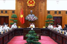 Le Premier ministre Pham Minh Chinh lors de la réunion. Photo : VNA.