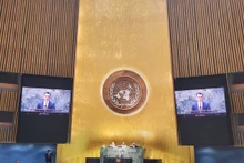 Dang Hoàng Giang, l’ambassadeur du Vietnam à l’ONU, soutient les pays africains. Photo : VNA.