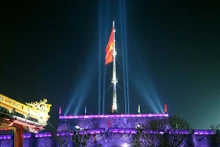La tour du drapeau, à Huê. Photo : VNA.