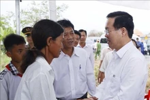 Soc Trang étant une province frontalière dont la population ethnique khmère représente un tiers de sa population et souvent touchée par des catastrophes naturelles. Photo : VNA