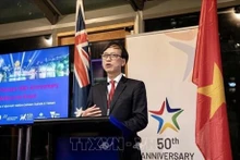L’ambassadeur du Vietnam en Australie, Nguyên Tât Thành s’exprime lors de l’événement. Photo : VNA.
