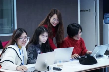 Les jeunes femmes participant au programme de formation " Empower Her Tech". Photo : NDEL.