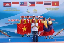 Le Vietnam en tête aux Championnats d'Asie du Sud-Est d'aviron et de canoë 2024. Photo : VNA.