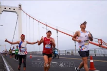 Des participants au Marathon international de Da Nang 2024. Photo : VNA.
