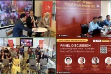 Colloque sur le commerce Halal Vietnam - Singapour 2025 organisé en présentiel et en ligne. Photo : Capture d’écran.