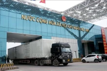 Poste frontalier international de Mong Cai, province de Quang Ninh (au Nord-Est du Vietnam). Photo : VNA.