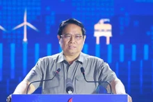 Le Premier ministre (PM) vietnamien Pham Minh Chinh s'exprime lors de l'événement, à Vung Tàu, le 1er décembre. Photo : VNA.