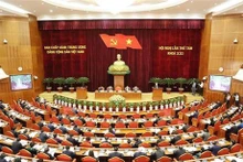 Le 8e Plénum du Comité central du Parti communiste du Vietnam du XIIIe mandat. Photo : VNA.