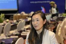 La représentante par intérim de la Délégation de l’IOM au Vietnam, Mitsue Pembroke. Photo : baoquocte.vn