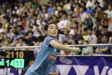 La joueuse de badminton Nguyên Thuy Linh. Photo : VNA.