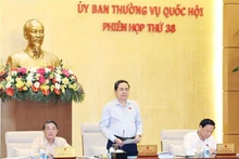 Le Président de l’Assemblée nationale Trân Thanh Mân lors de la session. Photo : VNA.