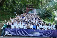 La première destination du parcours du camp d’été 2024 est le site spécial des reliques historiques nationales du Temple Hùng, dans la province de Phu Tho. Photo : baoquocte.vn
