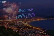 Un grand spectacle de lumière de drones prévu dans la ville de Quy Nhon. Photo : Looneyestudio