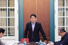 Le président Luong Cuong préside la réunion du Comité central de pilotage de la réforme judiciaire. Photo : VNA.