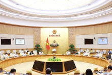 Le Premier ministre Pham Minh Chinh préside la réunion législative du gouvernement, à Hanoi, le 23 septembre. Photo : VNA.