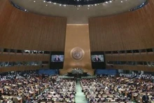 Une séance de travail de la 77e session de l'Assemblée générale des Nations Unies. Photo : VNA.