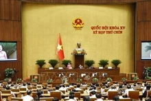 Vue générale de de la 15e Assemblée nationale du Vietnam. Photo : VNA.