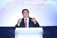 Le Premier ministre vietnamien, Pham Minh Chinh, lors du dialogue stratégique national Vietnam - WEF à Davos, en Suisse. Photo : VNA.