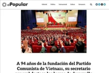 La presse uruguayenne met l’accent sur l’article du secrétaire général du PCV. Photo : VNA.